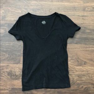 J Crew Black V Neck